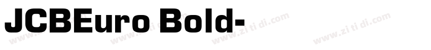 JCBEuro Bold字体转换